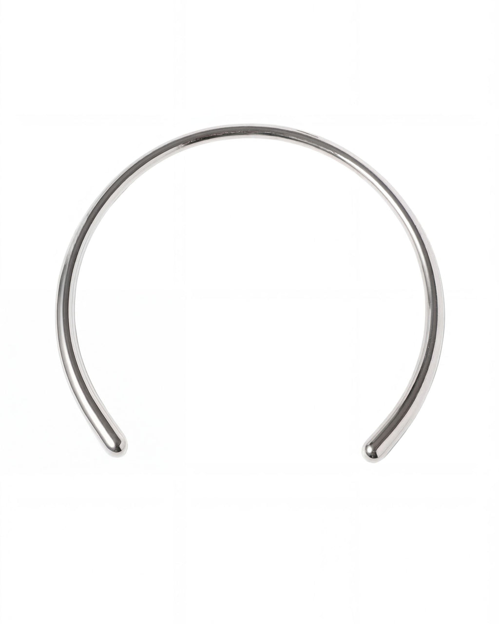 Arc Torque Collar Necklace - Silver