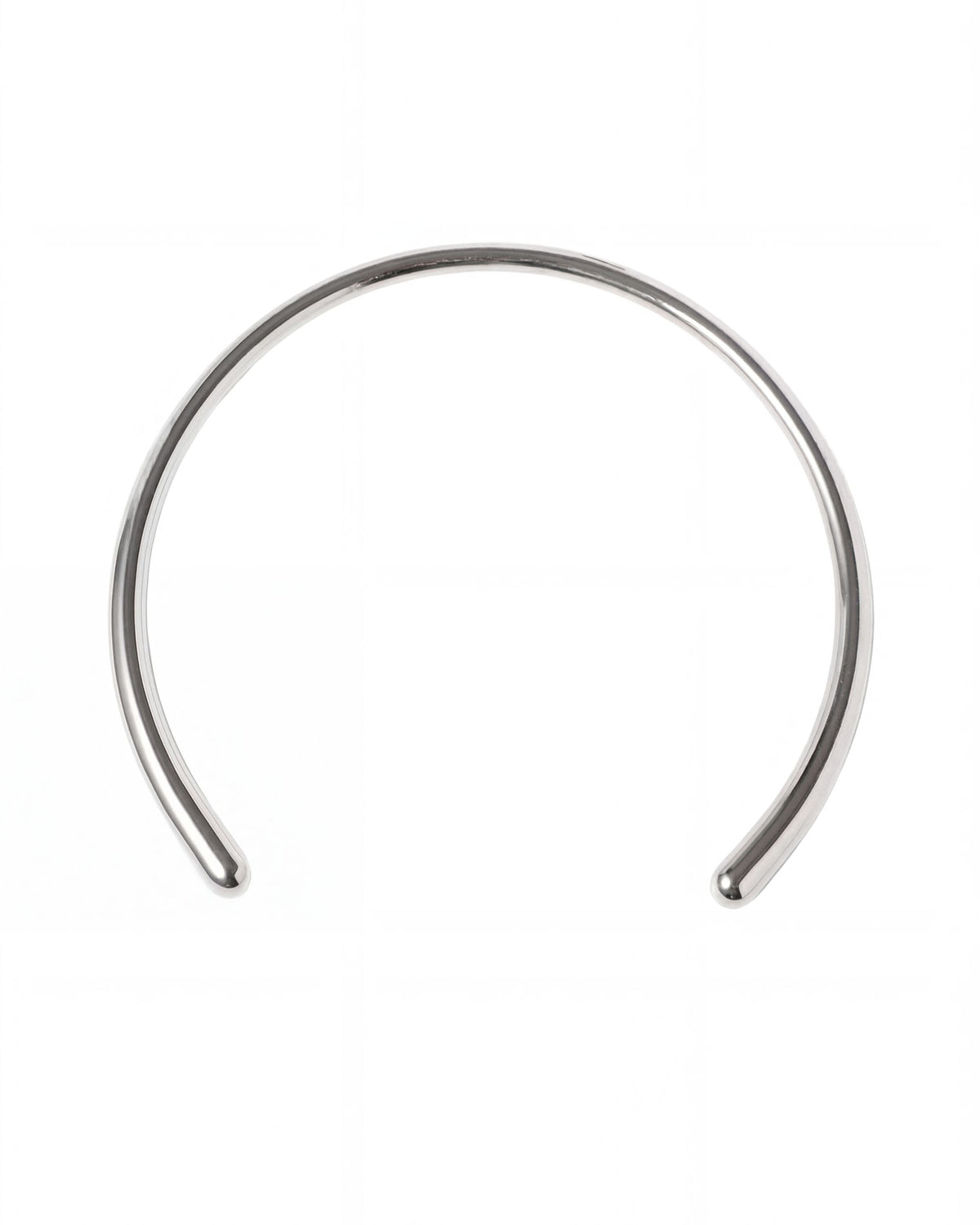 Arc Torque Collar Necklace - Silver