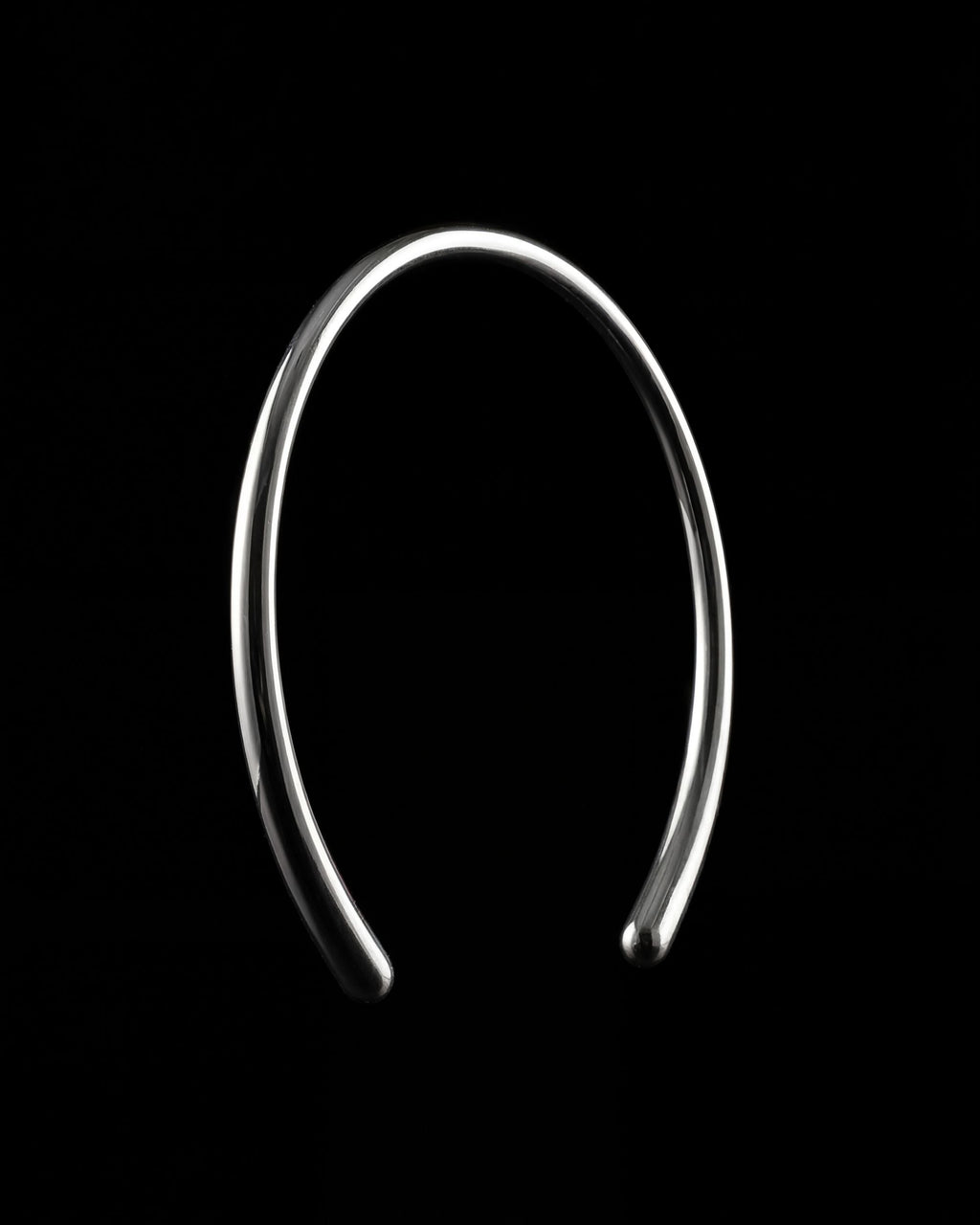 Arc Torque Collar Necklace - Silver